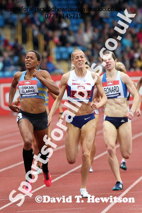 Womens 800 metres, British Championships, Birmingham. Photo: David T. Hewitson/Sports for All Pics